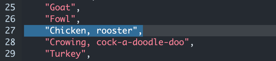 Showing the Rooster and Chicken classes
