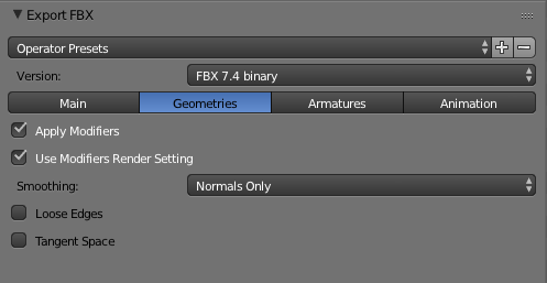 Blender Settings | Geometries
