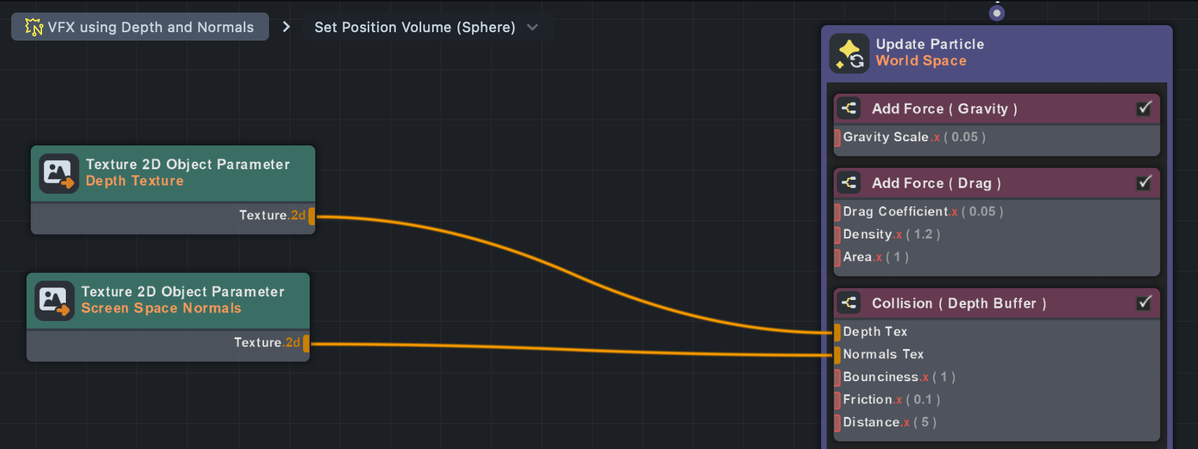 Image of Collision (Depth Buffer) node