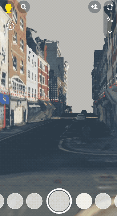 A scan material applied to a LocationRenderMeshVisual