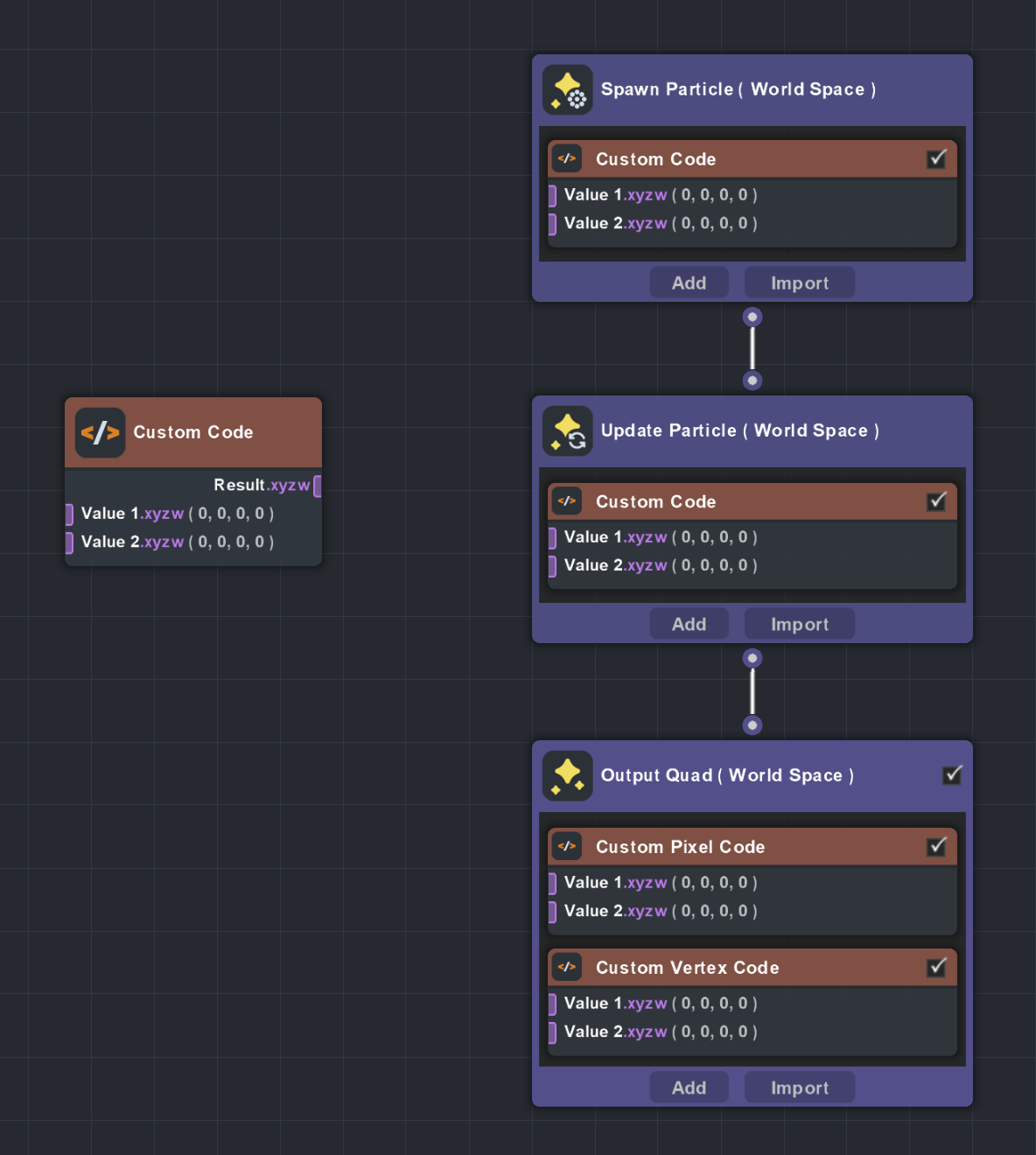 Image showing the VFX Editor iteration of a code node
