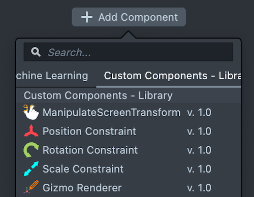Image showing the Position Constraint added to the Inspector panel