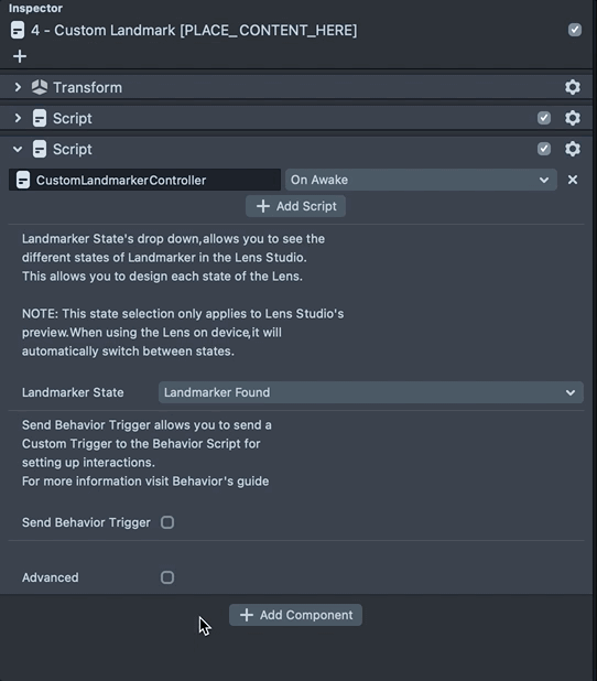 Animation of Behavior Trigger solution