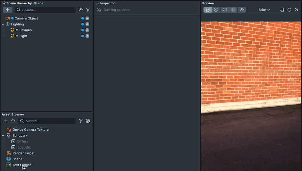 Adding Text Logger Custom Component