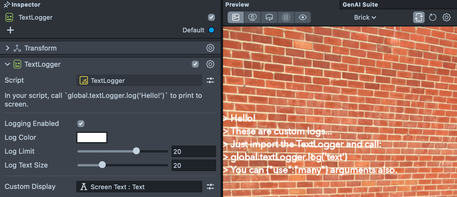 Using a custom display