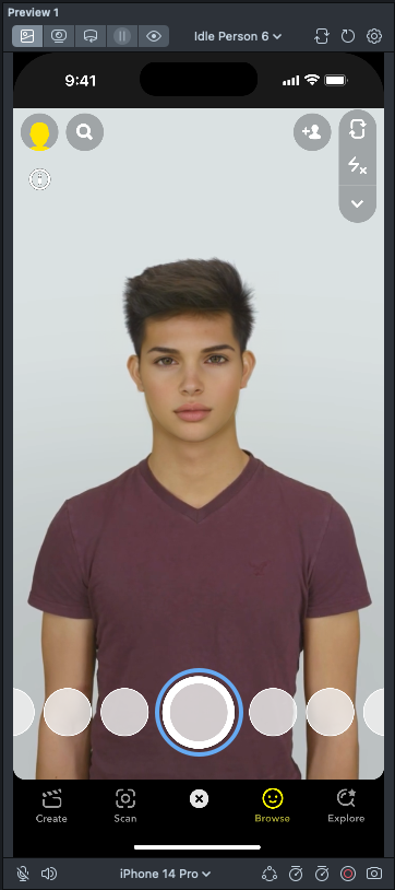 Result of the face swap with user&#39;s face replaced by the face from template