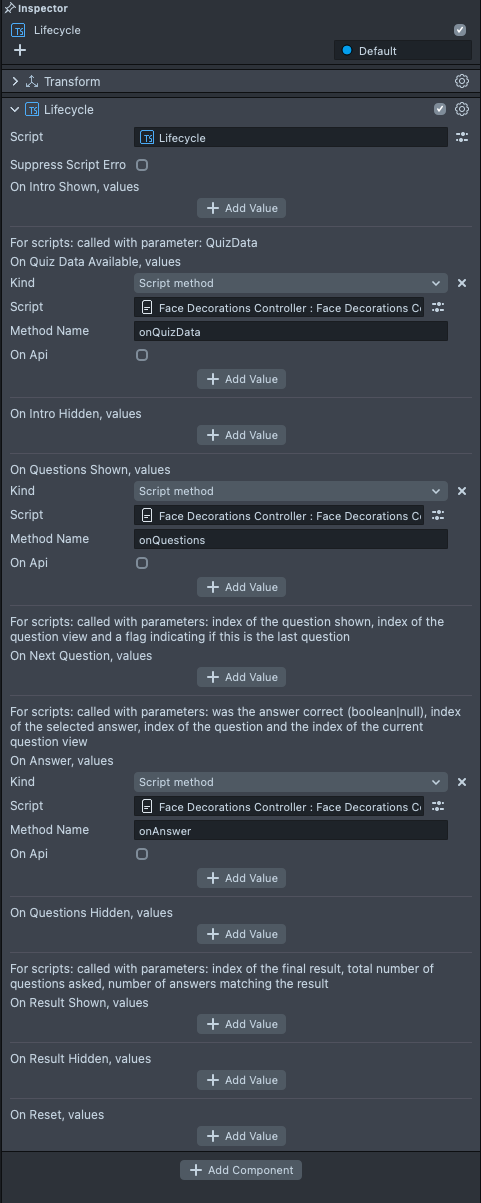 Halloween: Lifecycle setup