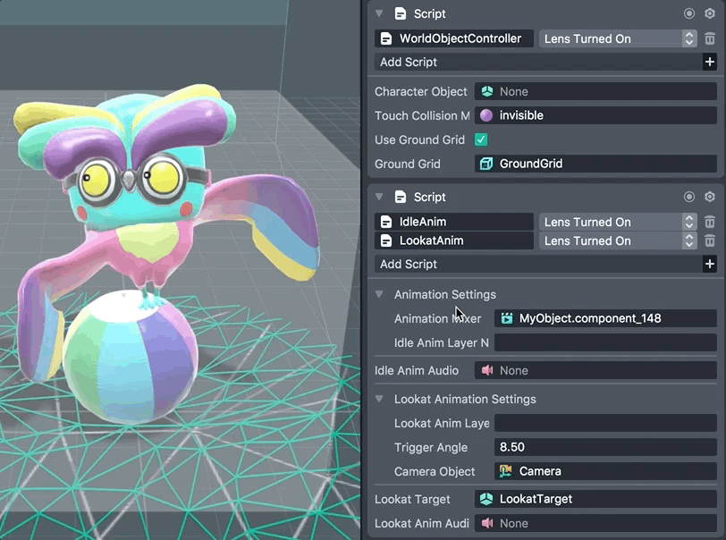 Interactive Look At Template