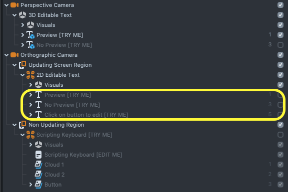 Image showcasing the Preview, No Preview and image component trigger components