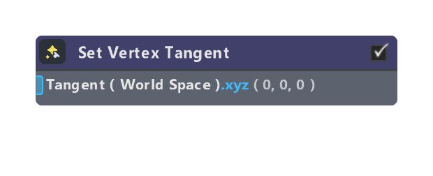 Set Vertex Tangent
