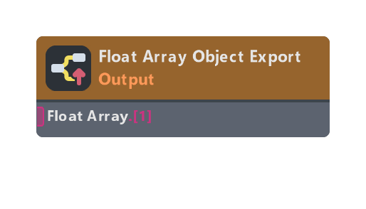Float Array Object Export