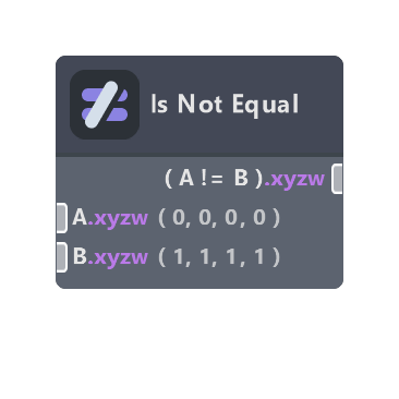 Is Not Equal