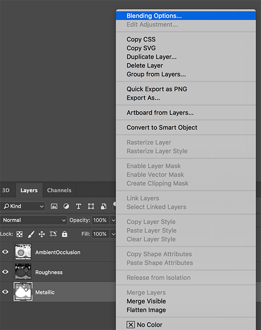 PARAMS texturing in Photoshop