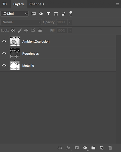 PARAMS texturing in Photoshop