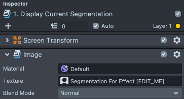 Static picture of Camera 1 Feedback Loop