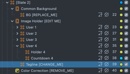Variant  2  tagline  object