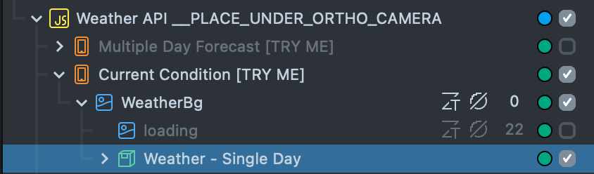 current condition example