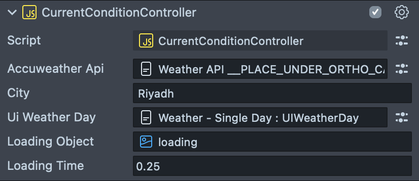current condition script