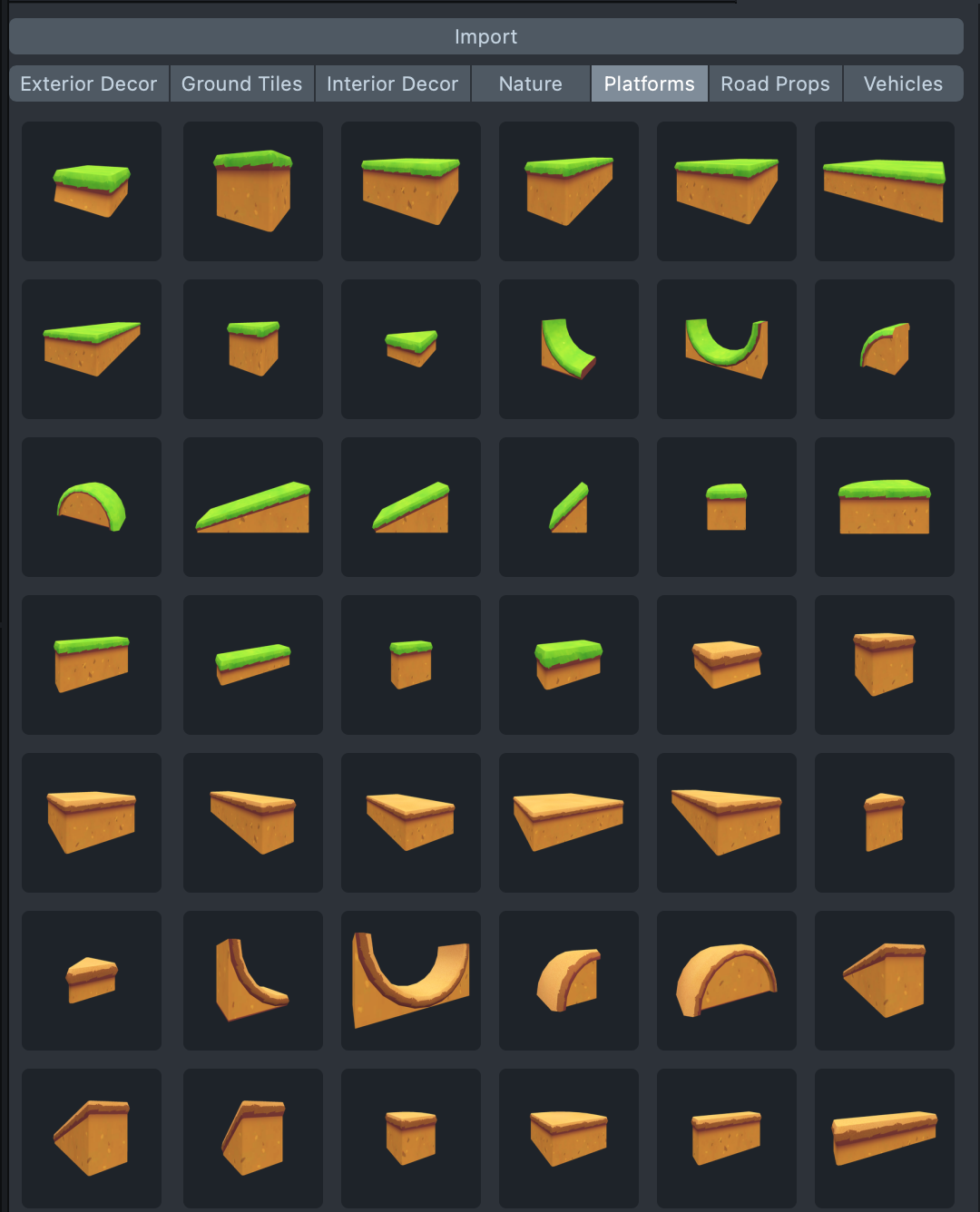 Asset Library: Platforms