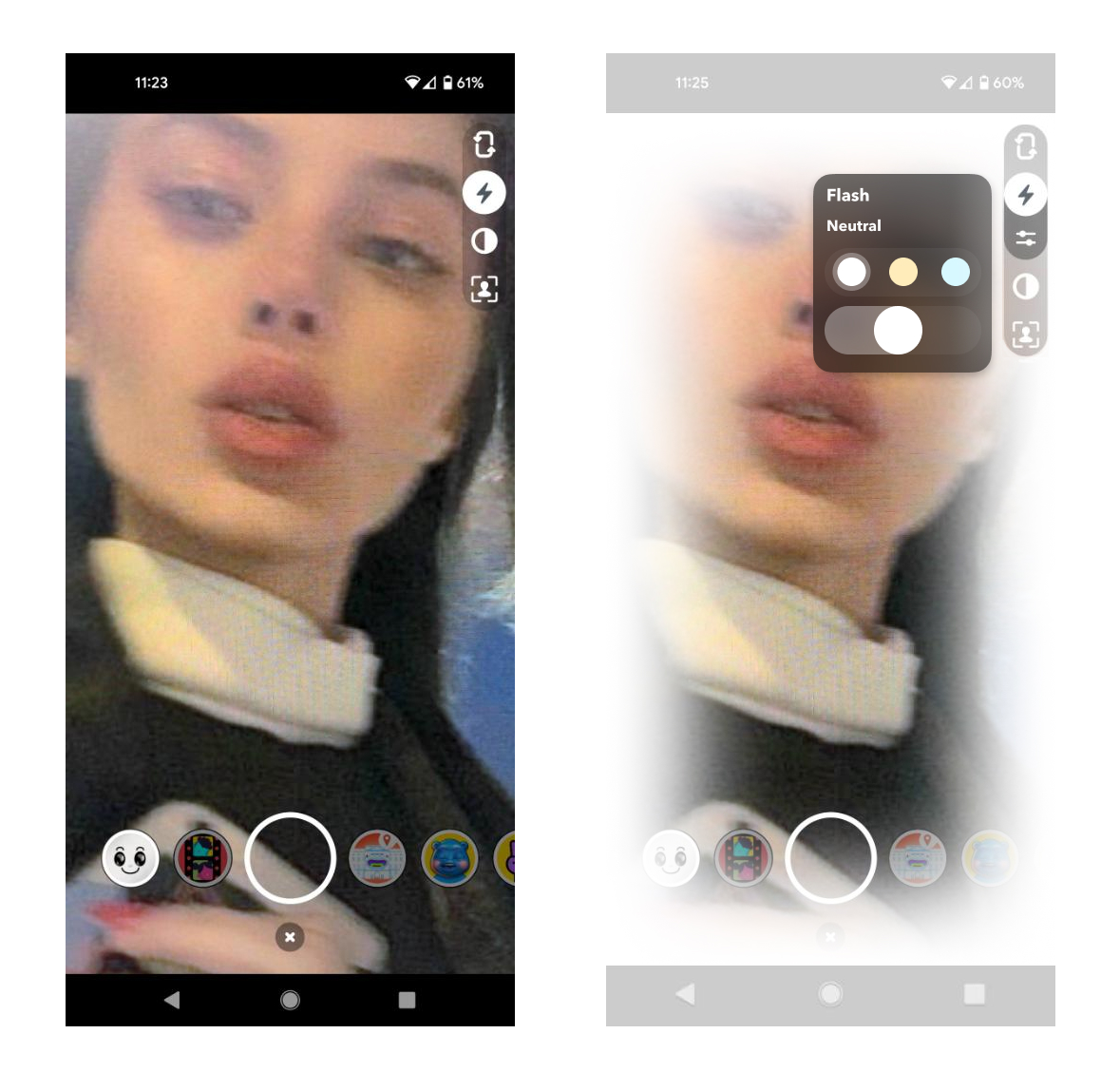 Gradient Ring Flash example